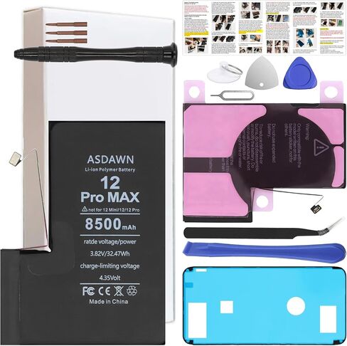 ASDAWN 6500mAh Battery for iPhone 13 (Not for 13 Mini/ 13 Pro/ 13 Pro Max) | Upgraded Higher Capacity for iPhone 13 A2633 A2482 A2631 A2634 A2635 Battery Replacement in Saudi Arabia