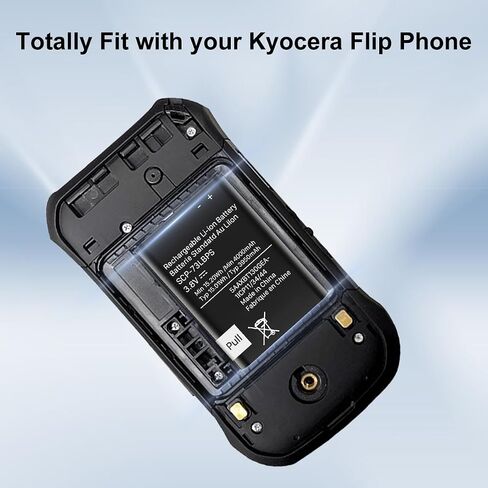 Battery for SCP-73LBPS, 4000mAh New Upgrade High Capacity Battery Replacement for Kyocera DuraXV Extreme E4810 Verizon Flip Phone - 1 Pack in Kuwait