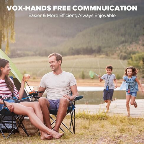 Walkie Talkies for Adults Long Range-Rechargeable 4 Pack 2 Way Radios, Hiking Accessories Camping Gear Xmas Birthday Gift for Kids Family with Lamp,SOS Siren,NOAA Weather Alert,Easy to Use in Saudi Arabia