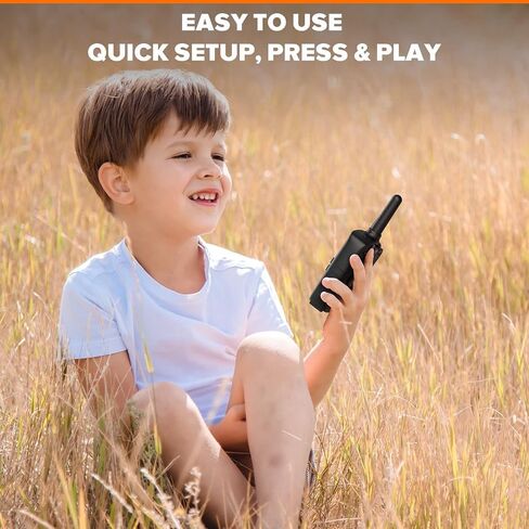 Walkie Talkies for Adults Long Range-Rechargeable 4 Pack 2 Way Radios, Hiking Accessories Camping Gear Xmas Birthday Gift for Kids Family with Lamp,SOS Siren,NOAA Weather Alert,Easy to Use in Saudi Arabia