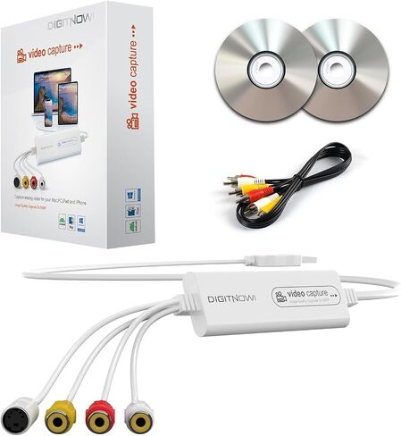 AV to HDMI Converter, RCA to HDMI Adapter, 720P/1080P RCA Composite CVBS Adapter Support PAL/NTSC for PC, Laptop, TV, WII, Xbox, PS2, PS3, STB, VHS, VCR, Blue-Ray DVD Players in Kuwait