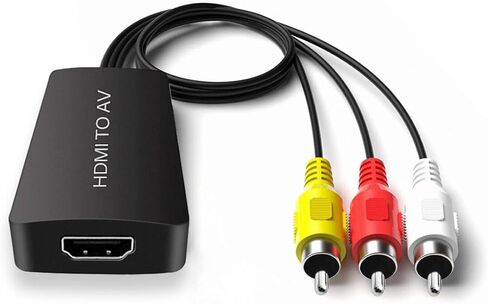 Dingsun HDMI to AV/RCA/Composite Converter,Support PAL/NTSC/1080P for Roku/Fire Stick/PS4/Xbox/Spectrum Box/Old Sanyo TV/Old LG TV/Old CRT in Saudi Arabia