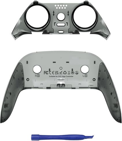 CHARM FOCUS Front Back Shell Grip Cover Compatible for PS5 Edge Controller Shell, Restore Discolouration & Flaking Back Clip Shell, TPE Soft Rubber Seamless-Fit DIY Replacement for PS5Edge Controller in Saudi Arabia