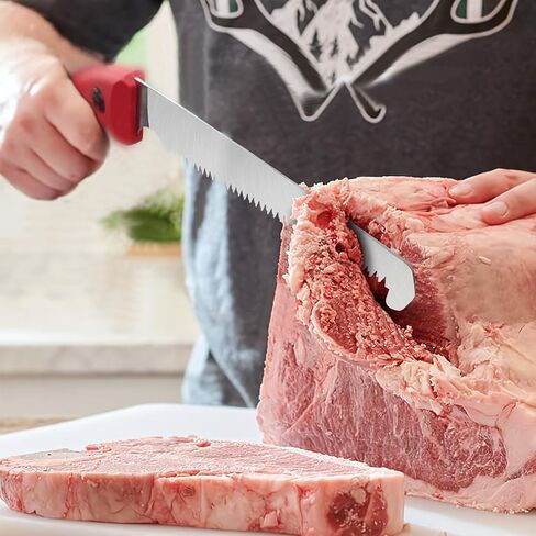 RUITOOL Meat Saw for Butchering, Bone Saw for Hunting&Camping, 12 TPI Blade | High Carbon Steel Blade, Triple-Ground Teeth, Non-Slip Handle, Portable and Easy-Clean, for Bone and Rib Cutting in Saudi Arabia