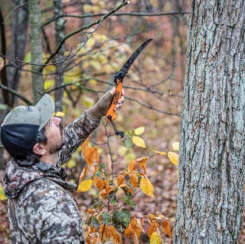 Tethrd SABR Convertible Limb Saw with Pole Saw Conversion - 3 Adjustable Blade Angles - Premium SK5 Steel Folding Hunting Saw for Whitetail Hunters in Saudi Arabia
