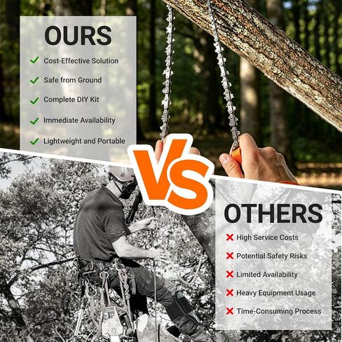 High Limb Rope Saw 55 inch Rope Saw for Tree Saw High Limb and Folding Camping saw, Pocket chainsaw with 11OZ Throw Weight, Hand Saws for Tree Trimming in Saudi Arabia