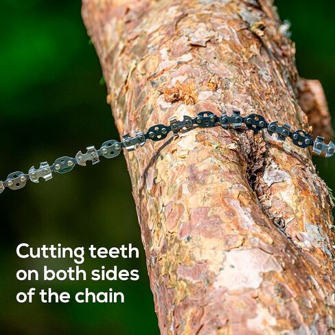 41 Inch High Limb Rope Saw for Trees - Double-Sided Saw Chain with Bi-Directional Teeth - Resharpenable Rope Chainsaw in Saudi Arabia