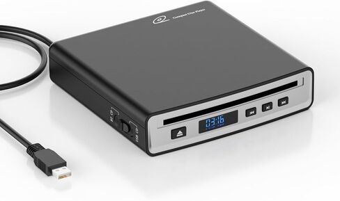 CD Player for Car,MONODEAL External Portable Car CD Player with Bluetooth and USB,Plug & Play,that Plugs into Laptop Desktop TV Computer for Android 4.4 and Above Navigation in Kuwait