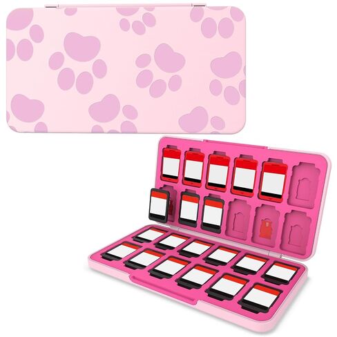HEIYING Game Card Case Compatible with NINTENDO SWITCH 2 / Micro SD Cards | Portable Game Card Holder, Hard ABS Shell with Soft Silicone Lining, Dedicated Card Slots,Magnetic Closure for Easy Access in Saudi Arabia