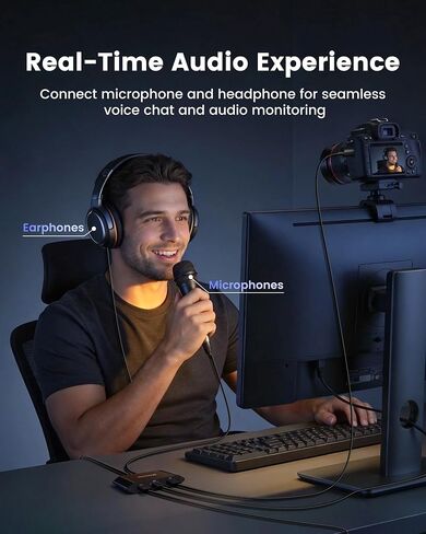 HDMI Capture Card for Streaming, 4K60 HDR & 1440P60 Passthrough Loop Out | for PS5, Xbox, Switch 2, PC, Mac, 1080P60 Video Capture, Ultra-Low Latency, 2-in-1 USB-A/USB-C Capture, Works with OBS/Twitch in Saudi Arabia