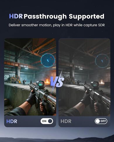 HDMI Capture Card for Streaming, 4K60 HDR & 1440P60 Passthrough Loop Out | for PS5, Xbox, Switch 2, PC, Mac, 1080P60 Video Capture, Ultra-Low Latency, 2-in-1 USB-A/USB-C Capture, Works with OBS/Twitch in Saudi Arabia