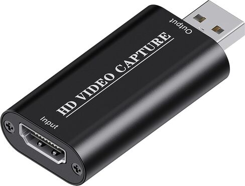 VIXLW 4K HDMI Video Capture Card, Cam Link Card, HDMI to USB 2.0 Game Audio Adapter, Record Capture Device for Streaming, Teaching, Gaming, Live Broadcasting, Video Conference [Windows] in Kuwait
