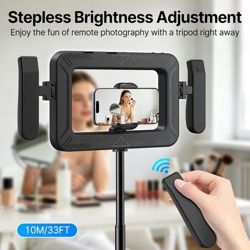 yAyusi Handheld Cell Phone Stabilizer with Light,Phone Light for Video Recording with Handle,3600mAh LED Selfie Ring Light for Phone with Phone Holder,Smartphone Video Rig for Camera,Vlog,TikTok in Saudi Arabia