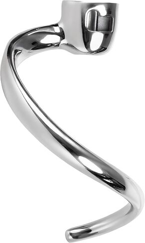 Stainless Steel Spiral Dough Hook for KitchenAid 4.5QT & 5QT Tilt-Head Stand Mixer, Efficient Dough Hook Attachment for Bread, Pizza & Pasta, Dishwasher Safe in Kuwait