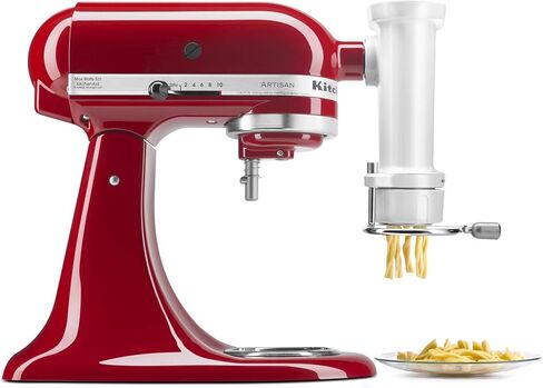 KitchenAid KSMPEXTA Gourmet Pasta Press Attachment for Kitchenaid Mixers | Fits all household KitchenAid Stand Mixers, 6 Quick Change Discs, Storage Case, Built-in wire cutter, Easy to Clean in Kuwait