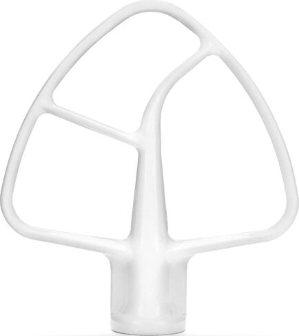 KitchenAid K45B Flat Beater for 4.5 Qt Tilt Head Stand Mixers, White | Compatible with select KitchenAid Models, Durable Coated Metal, Ideal for Mixing Batters and Dough in Kuwait