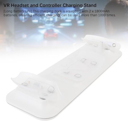 VR Headset and Controller Charging Station, Magnetic USB C Interface, RGB Ambient Light, Long Battery Life, Neat Storage for 3S in Saudi Arabia