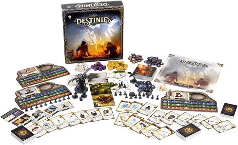 Destinies Board Game - Immersive Storytelling and Adventure for Tabletop Enthusiasts, Ages 14+, 1-3 Players, 120-150 Minute Playtime, Made by Lucky Duck Games in Saudi Arabia