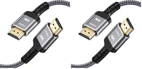 Highwings Long HDMI Cable 25FT 4K HDR High Speed HDMI 2.0 Cables | 18Gbps 2.0 Braided HDMI Cord, 4K HDR, HDR10, HDCP 2.2, ARC, Compatible with Roku TV/HDTV/PS5/Blu-ray in Saudi Arabia
