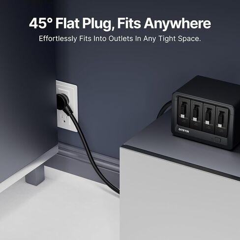 12-in-1 Desktop Charging Station, 160W USB Retractable GaN Charger | Modular Charging Hub for Multiple Device, 3 Retractable Type-C Chargers, 1 Lightning, 4 AC, 4 USBC, 33.5in Cables, Black in Saudi Arabia