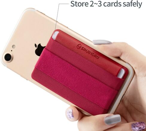 Sinjimoru Phone Grip Card Holder with Flap, Adhesive Card Holder, Finger Strap for Phone, Sinji Pouch B-Flap in Kuwait