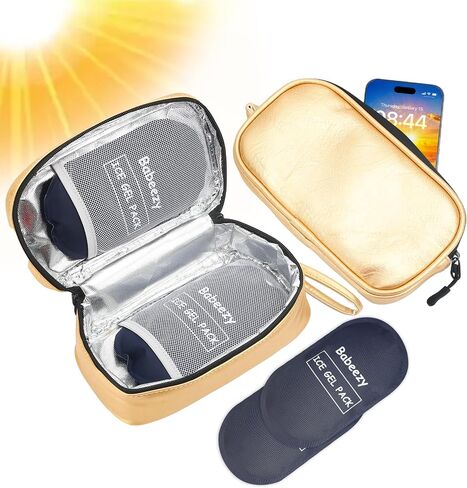 Keep Your Phone Safe from Extreme Heat Car Phone Cooling Bag Grey | Includes 2 Reusable Ice Packs, Fits All Phones, Keep Your Phone From Overheating in Hot Car, iPhone Cooling Case for Car in Saudi Arabia