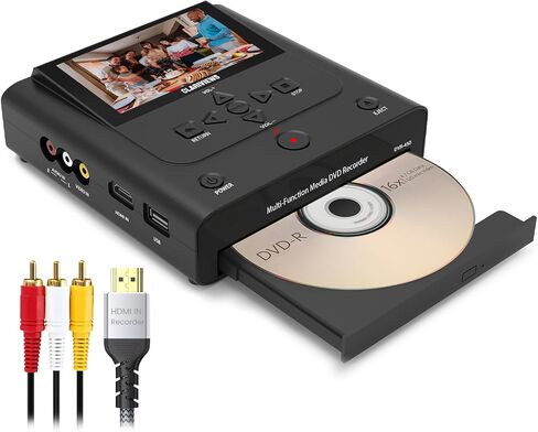 VHS to DVD Recorder & Digital Converter, AV & HDMI Inputs | No computer needed. Record from VCRs, VHS players and camcorders to DVD, USB, SD or HDD; play recordings on the unit or TV in Saudi Arabia