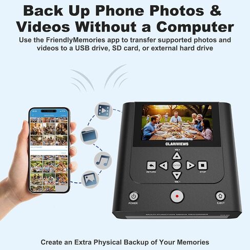 VHS to DVD Recorder & Digital Converter, AV & HDMI Inputs | No computer needed. Record from VCRs, VHS players and camcorders to DVD, USB, SD or HDD; play recordings on the unit or TV in Saudi Arabia