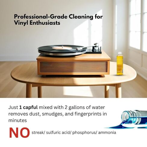 iSonic Vinyl Record Cleaning Solution Concentrate, Low Foam, CSVR02x2 (2-Pack) in Saudi Arabia
