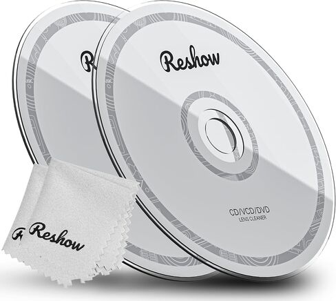 Laser Lens Disc Cleaner kit for CD & DVD Player Without Scratching The Optics - Included Microfiber Cloth, Cleaning Disc and Cleaning Solution (1 Bottles of Cleaning Fluid) in Saudi Arabia