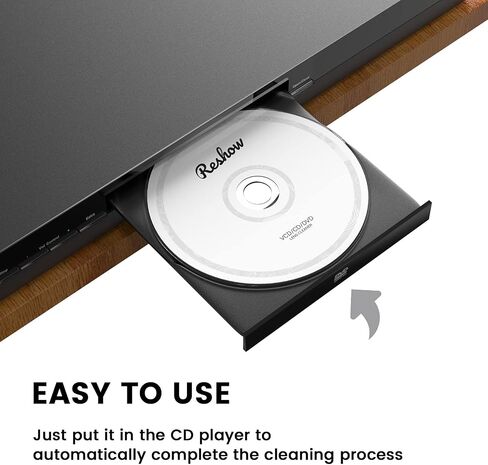 Laser Lens Disc Cleaner kit for CD & DVD Player Without Scratching The Optics - Included Microfiber Cloth, Cleaning Disc and Cleaning Solution (1 Bottles of Cleaning Fluid) in Saudi Arabia
