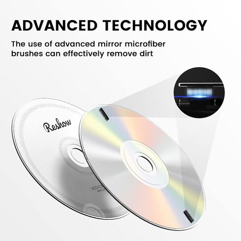 Laser Lens Disc Cleaner kit for CD & DVD Player Without Scratching The Optics - Included Microfiber Cloth, Cleaning Disc and Cleaning Solution (1 Bottles of Cleaning Fluid) in Saudi Arabia