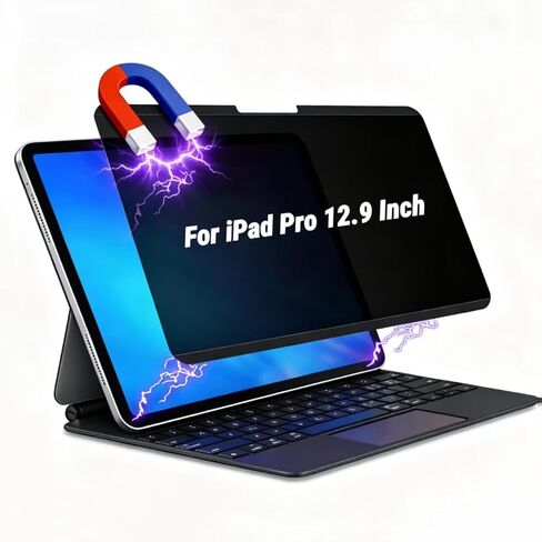 Magnetic Privacy Screen Protector for iPad Air 13 Inch 2024/2025 | Removable & Reusable Anti Glare Anti Blue Light Spy Filter, Anti Scratch Screen Protector in Saudi Arabia