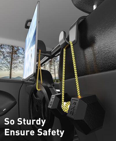 Tryone Car Tablet Holder Mount for iPad: Headrest Tablet Stand for Car Back Seat Compatible with iPad Pro Air Mini | Galaxy Tab | Kindle Fire HD | Switch OLED or Other 4.7-16.1" Devices in Saudi Arabia