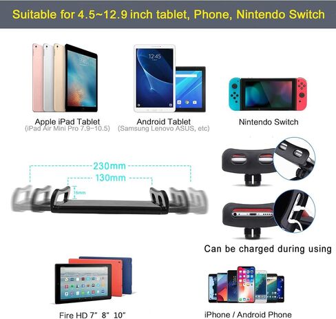 Ipad Tripod Stand, with 65 inch Height Adjustable iPad Stand Holder & iPad Floor Stand with 360° Rotating iPad Tripod Mount for iPad Pro, iPhone, Kindle, and All 4.5-12.9 Inch Tablets in Saudi Arabia