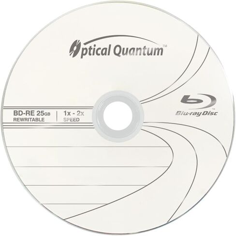 2X 25GB BD-RE Logo Top Blu-ray Blank Media - 10 Discs Cakebox OQBDRE02LT-10 in Kuwait