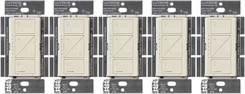 Lutron Caseta Smart Dimmer Switch (Smart Hub Required), No Neutral Required | For Caseta Systems, for Dimmable LED Lights, 150 Watt, Single-Pole/3-Way, PD-6WCL-WH, White in Saudi Arabia