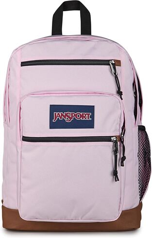 JanSport Cool Backpack, with 15-inch Laptop Sleeve - Large Computer Bag Rucksack with 2 Compartments, Ergonomic Straps, Black | Ergonomic Straps, Waterbottle Pocket, Campus Weekender Travel Rucksack in Kuwait