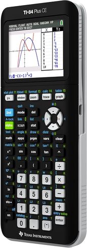 Texas Instruments TI-84 Plus CE Color Graphing Calculator, Black | Computer version included, USB charging, Full color, Faster than TI-84 Plus in Kuwait
