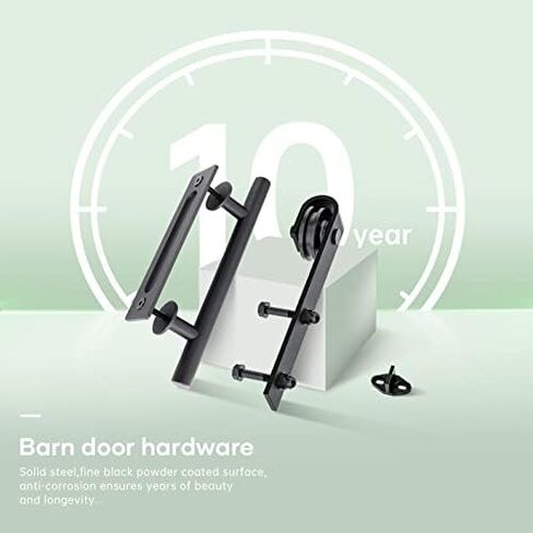 Double 36x84 Glass Barn Doors Double Door with Hardware,5 Panels in Saudi Arabia