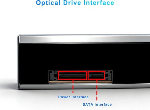 Internal 5.25 SATA DVD/CD Burner, 24x Optical Drive for PC Tower | Win7/8/10/11/XP/Mac/Linux compatible · Screwdriver, SATA cable, screws & disc sleeves included in Kuwait