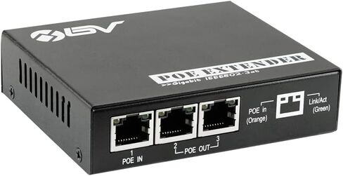 BV-Tech 30W Gigabit PoE+ Injector (325 Feet Range) – 54V IEEE 802.3at/af and NDAA Compliant Plug and Play Power Adapter for IP Cameras, CCTV & Phones in Saudi Arabia