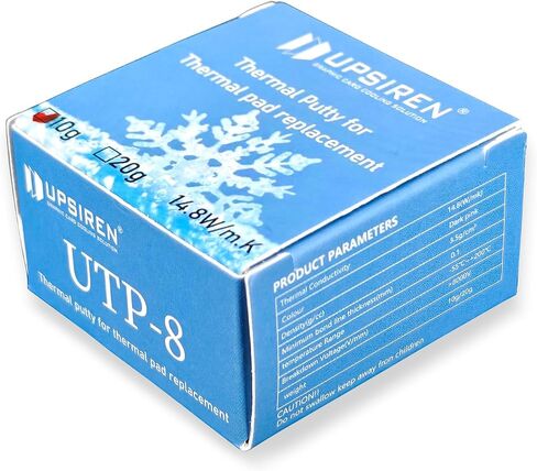 UTP-8 Thermal Putty,Cooling Pad for GPU VGA IC Processor (10, Grams) | Moldable Thermal Putty, Non-Conductive, Replacement for Soft Thermal Pads Up To 3mm for GPU VGA IC Chip Cooling in Saudi Arabia