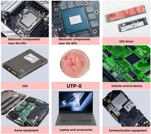 UTP-8 Thermal Putty,Cooling Pad for GPU VGA IC Processor (10, Grams) | Moldable Thermal Putty, Non-Conductive, Replacement for Soft Thermal Pads Up To 3mm for GPU VGA IC Chip Cooling in Saudi Arabia