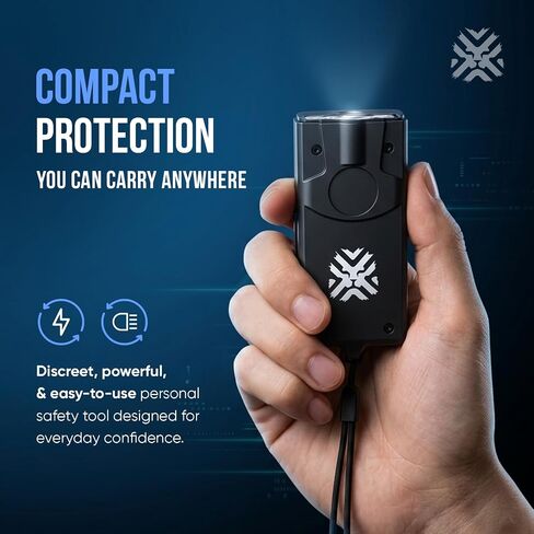 PAIN SAFARI Shockwave Micro Stun Gun with LED Flashlight, Rechargeable in Saudi Arabia