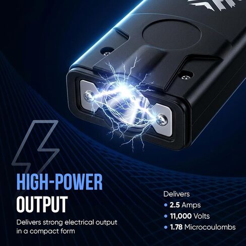PAIN SAFARI Shockwave Micro Stun Gun with LED Flashlight, Rechargeable in Saudi Arabia