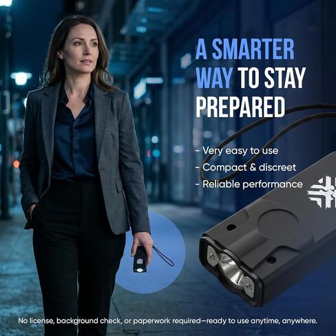 PAIN SAFARI Shockwave Micro Stun Gun with LED Flashlight, Rechargeable in Saudi Arabia