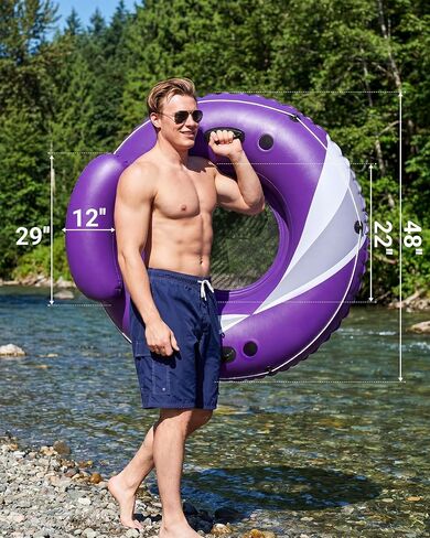 Heavy Duty River Tubes for Adult, Tube for River/Beach/Lake Floating-48'' in Kuwait