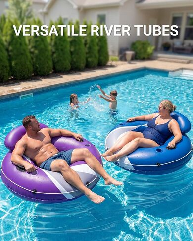 Heavy Duty River Tubes for Adult, Tube for River/Beach/Lake Floating-48'' in Kuwait