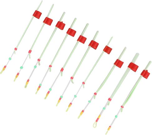 Ice Fishing Rod End Set of 10 Pieces Mini Ice Fishing Rod for Winter Lightweight ABS for Easy Bait Control Suitable for Rivers and Reservoirs Fishing in Saudi Arabia